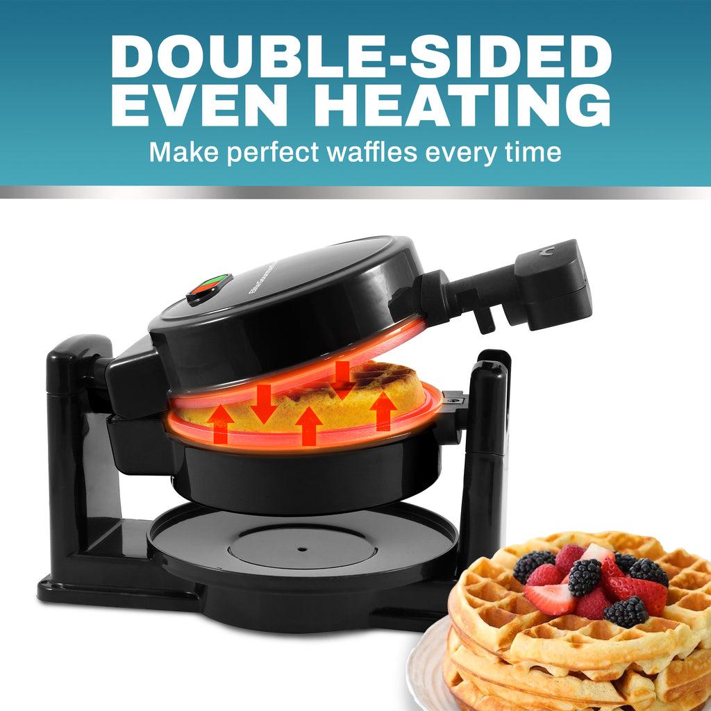 DOUBLE SIDED EVEN HEATING Make perfect waffles every time