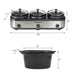 Z 7.5Qt. Triple Slow Cooker Buffet with Individual Lid Rests