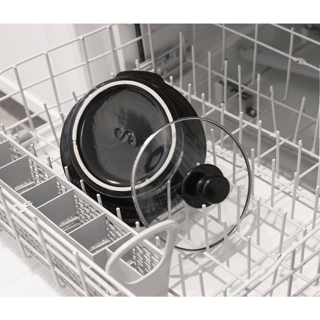 3Qt. Oval Slow Cooker with Glass Lid in dishwasher