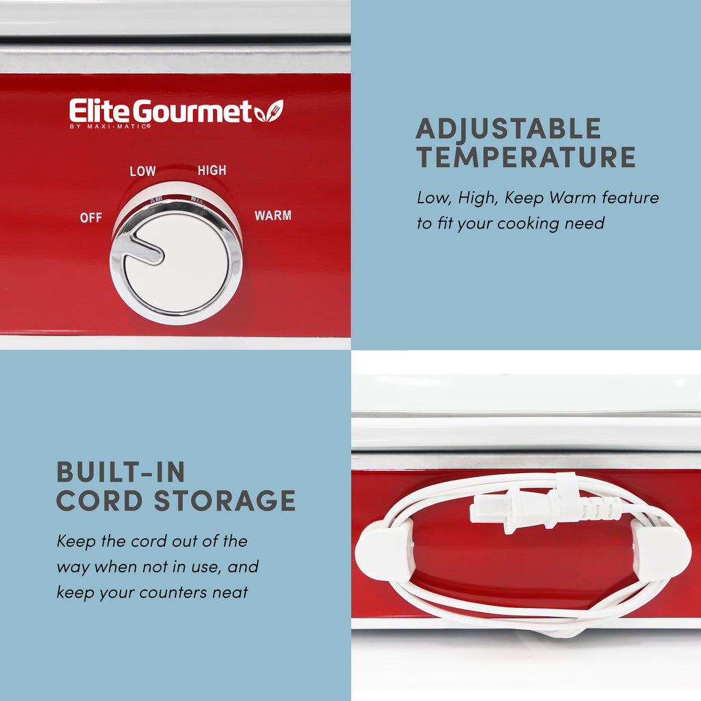 Elite Gourmet 3.5Qt. Casserole Slow Cooker with Locking  - Best Buy