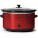 8.5 Qt. Metallic Red Slow Cooker with Glass Lid