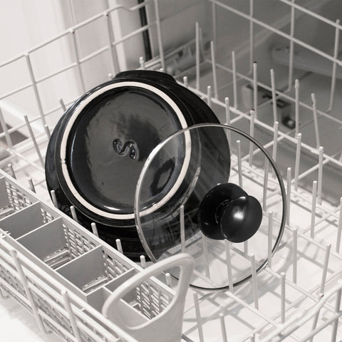 Slow cooker parts inside of the dishwasher