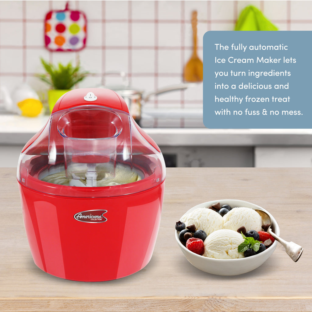 The fully automatic Ice Cream Maker lets you turn ingredients into a delicious and healthy frozen treat with no fuss & no mess.