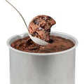 Carrying ice cream from aluminum canister