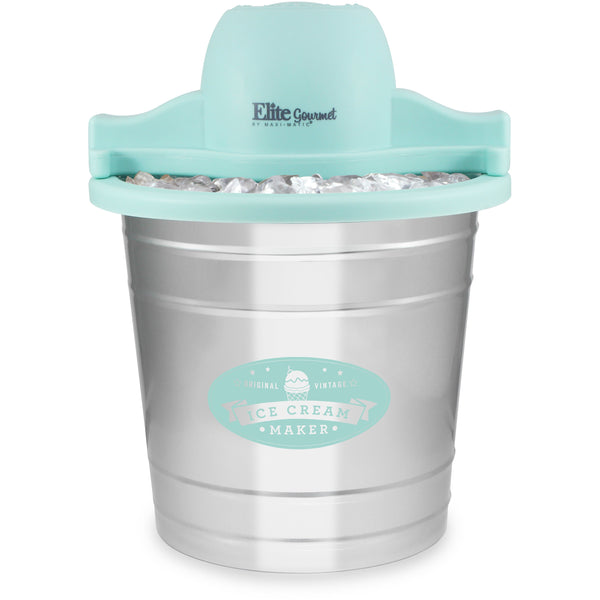 4Qt. Electric Motorized Old-Fashioned Bucket Ice Cream Maker