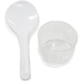 Rice spatula and measuring cup.