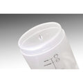 Underside of measuring cup with piercing pin.