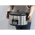Carry the slow cooker to transport.